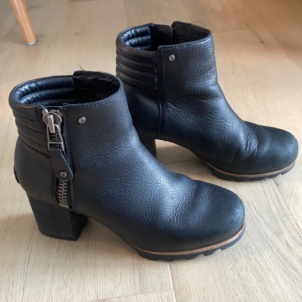 Sorel Heeled Moto Boots
